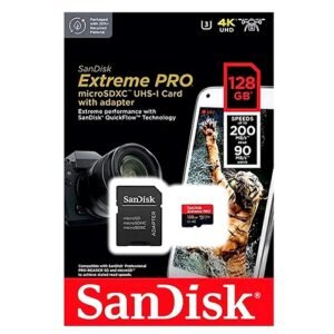 Cartão Micro SD Extreme PRO 128GB Sandisk